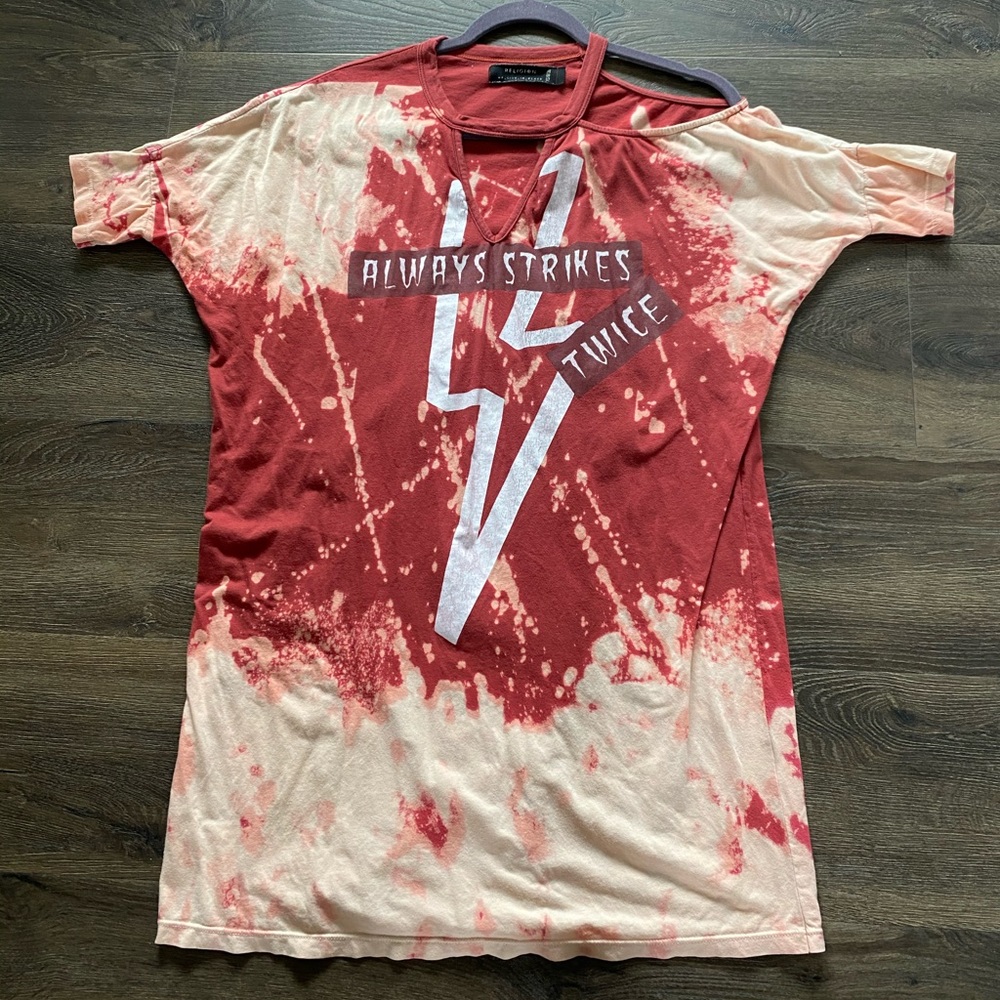 Religion oversized T-shirt dress